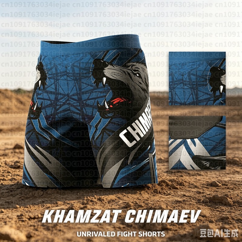 Outdoor Sport Hat - 여름 Khamzat Chimaev 반바지 남성용 피트니스